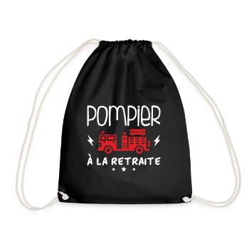 Pompier À La Retraite - Sac de sport léger - noir - Devant