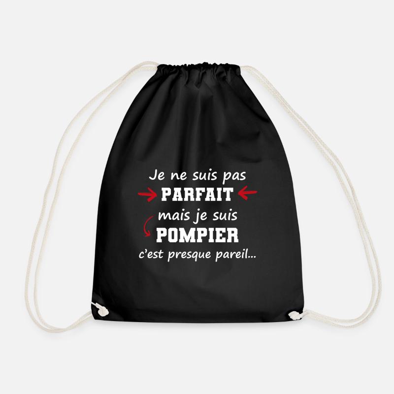 pas parfait mais pompier | cadeau marrant - Sac de sport léger - noir