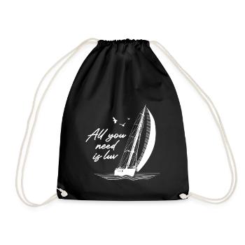 Tout ce dont vous avez besoin, c’est luv - Dire avec voilier - Sac de sport léger - noir - Devant