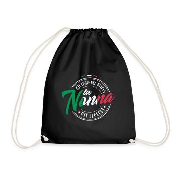 LA NONNA FRAU MYTHOS LEGENDE OMI OMA GESCHENK - Turnbeutel - Schwarz - Vorne