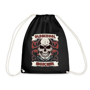 Idée cadeau old school biker moto moto - Sac de sport léger - noir - Devant