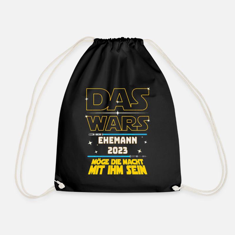 Das Wars Ehemann 2023 JGA Junggeselle Bräutigam - Turnbeutel - Schwarz