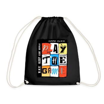 Play the Game - Turnbeutel - Schwarz - Vorne