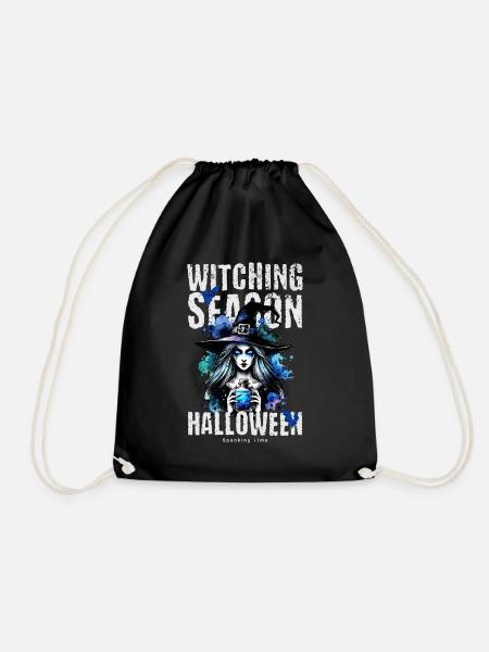 Witching Season Hexe Halloween - Turnbeutel - Schwarz