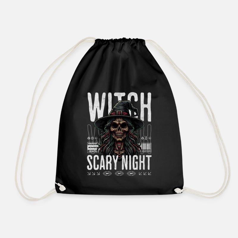 Witch Scary Night Halloween - Turnbeutel - Schwarz