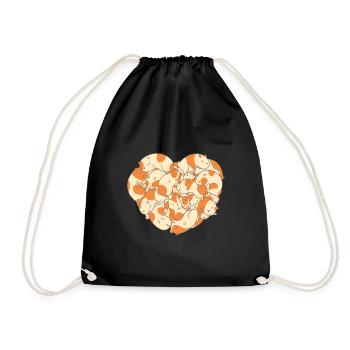 Cochon d'inde fan fille famille sommeil doux - Sac de sport léger - noir - Devant