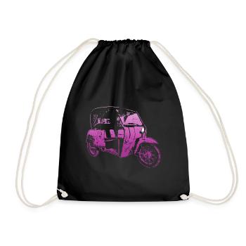 DDR Duo Kult-Oldtimer - Drawstring Bag - black - Front