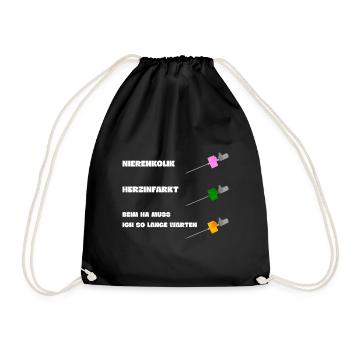 Emergency paramedics Emergency doctor NA - Drawstring Bag - black - Front