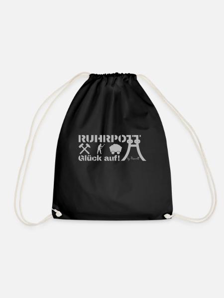Ruhrpott-Design by Pioswelt - Drawstring Bag - black