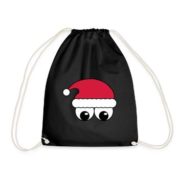 Le père noël - Sac de sport léger - noir - Devant