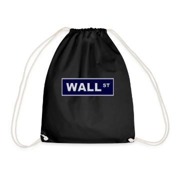 wallstreet blue - Turnbeutel - Schwarz - Vorne