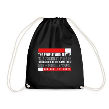 Tir ami activé - Sac de sport léger - noir - Devant