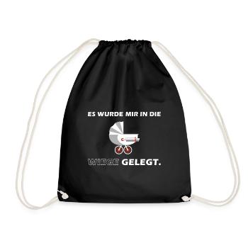Es wurde mir in die Wiege gelegt. - Turnbeutel - Schwarz - Vorne