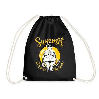 Sommer - Turnbeutel - Schwarz - Vorne