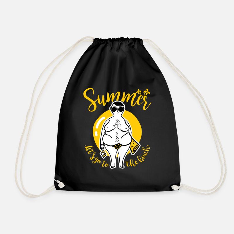 Sommer - Turnbeutel - Schwarz