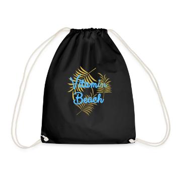 Vitamin Beach Design - Drawstring Bag - black - Front