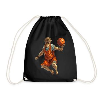 Joueur de basket-ball Camel - Sac de sport léger - noir - Devant
