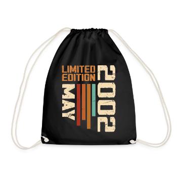 Mai 2002 Vintage Nées En Mai 2002 Anniversaire - Sac de sport léger - noir - Devant