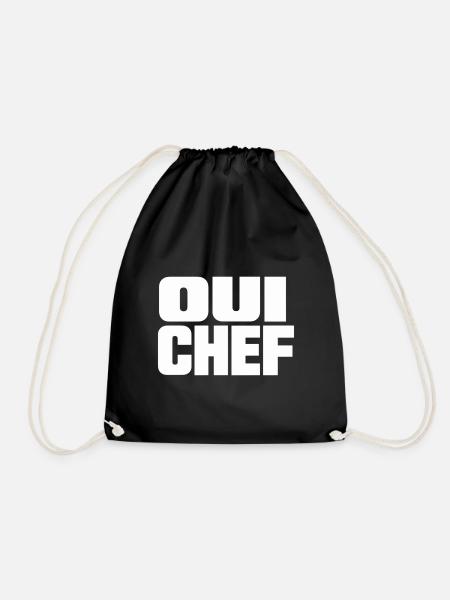 Qui Chef - Drawstring Bag - black