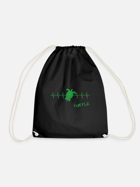Turtle - Turnbeutel - Schwarz