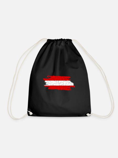 Österreich Retro Vintage - Turnbeutel - Schwarz