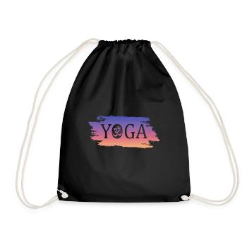 Yoga - Turnbeutel - Schwarz - Vorne