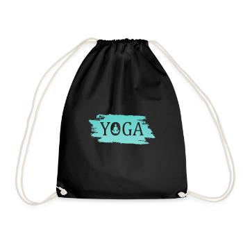 Yoga - Turnbeutel - Schwarz - Vorne