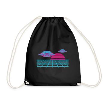 Donnez à votre tenue un style rétro - Sac de sport léger - noir - Devant