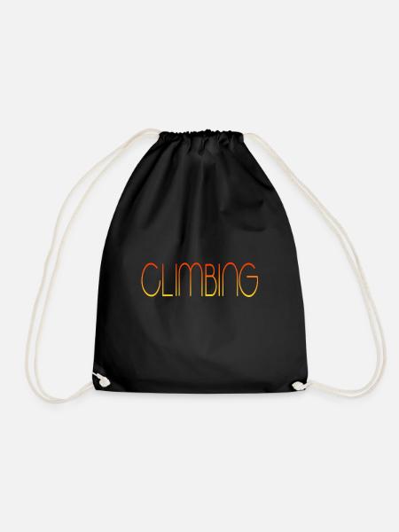 climbing climb - Turnbeutel - Schwarz