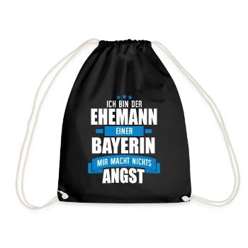 EHEMANN EINER BAYERIN - BAYER BAYERN GESCHENK - Turnbeutel - Schwarz - Vorne
