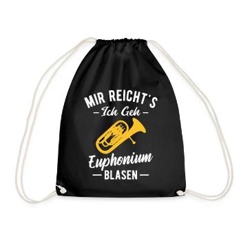 Euphonium Orchester Horn Musiker Blasmusik - Turnbeutel - Schwarz - Vorne
