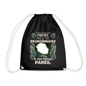 Mon Epouse Réunionnaise Est Parfaite Cadeau Femme - Sac de sport léger - noir - Devant