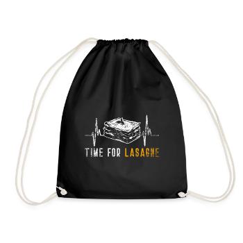 Lasagnes Rythme cardiaque - Sac de sport léger - noir - Devant