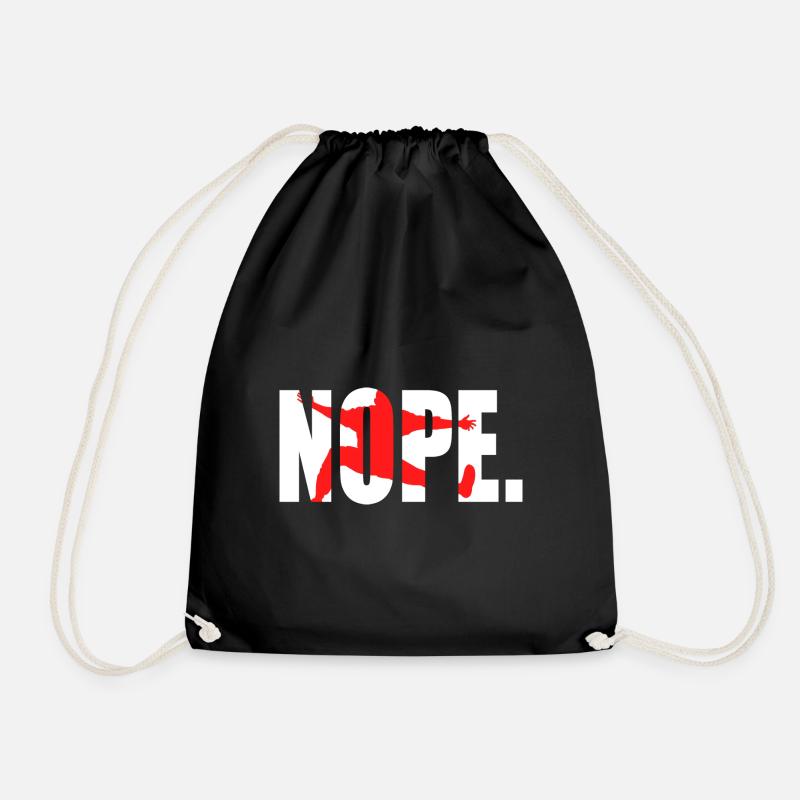 Handball Tor Nope. - Turnbeutel - Schwarz
