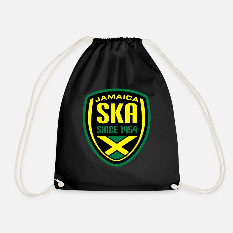 Ska Wappen_2 - Drawstring Bag - black