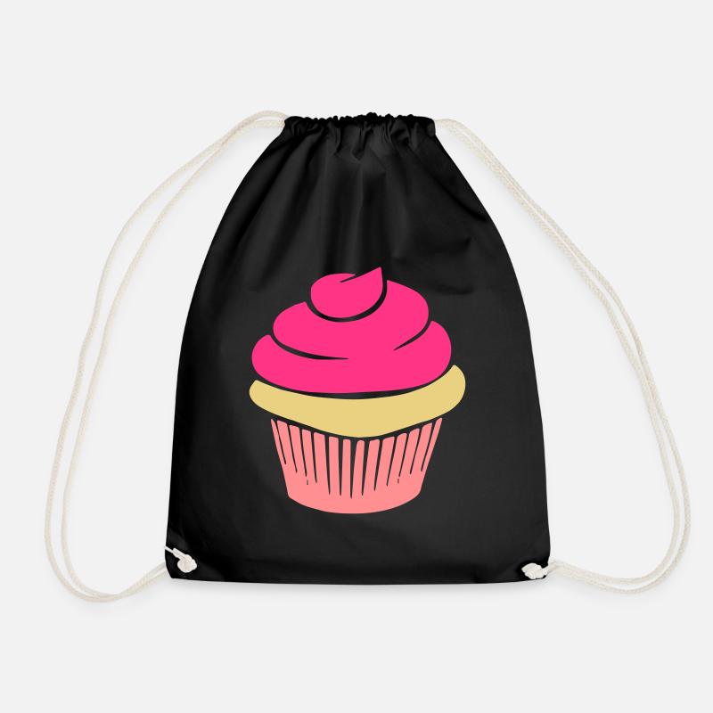 cupcake - Turnbeutel - Schwarz