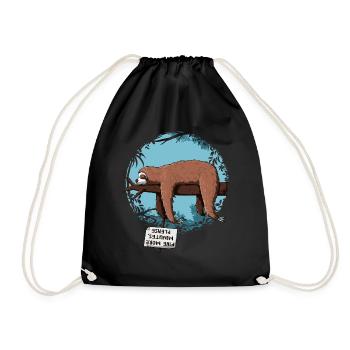 Paresseux - Sac de sport léger - noir - Devant
