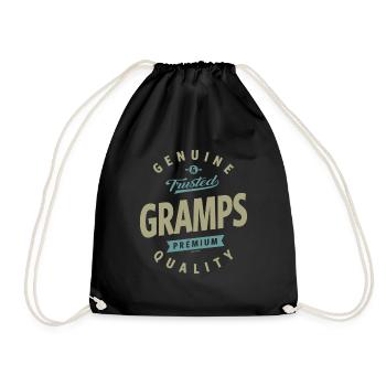 Genuine Gramps - Drawstring Bag - black - Front