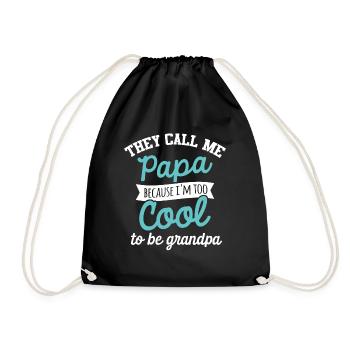 Papa to cool cadeau - Sac de sport léger - noir - Devant