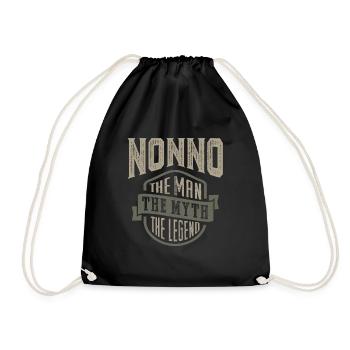 Nonno le mythe - Sac de sport léger - noir - Devant