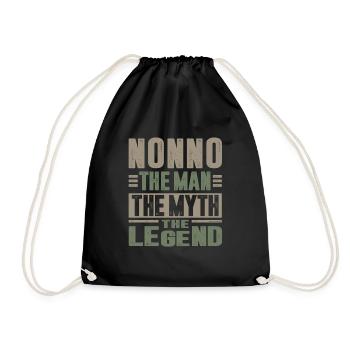 Nonno la légende - Sac de sport léger - noir - Devant