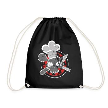 cook_skull_dd_used - Sac de sport léger - noir - Devant
