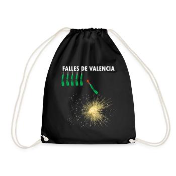 Pyro fireworks Falles de Valencia Traca - Drawstring Bag - black - Front
