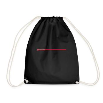 Lightsaber red - Drawstring Bag - black - Front