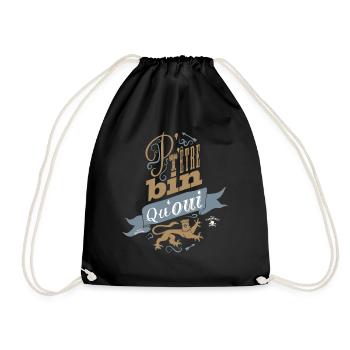 P't'être bin qu'oui - Sac de sport léger - noir - Devant