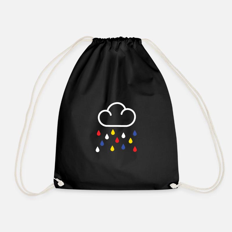 La pluie de Mondrian - Sac de sport léger - noir