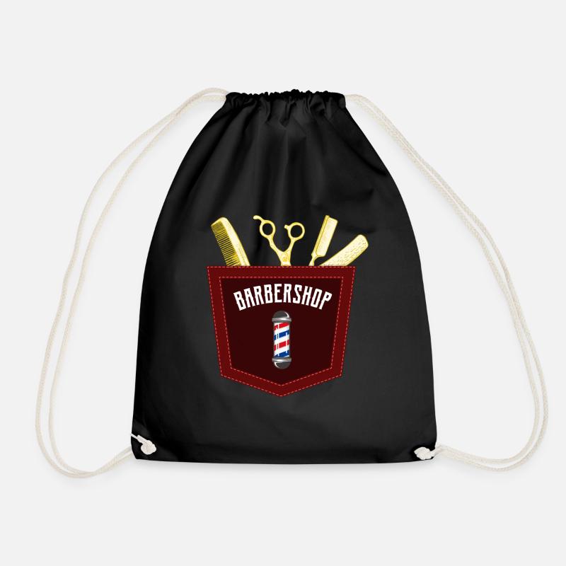 BARBERSHOP!!! - Turnbeutel - Schwarz