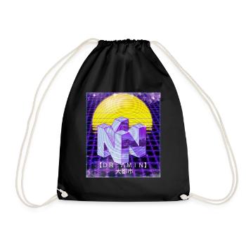Dreamin - N64 Vaporwave - Turnbeutel - Schwarz - Vorne