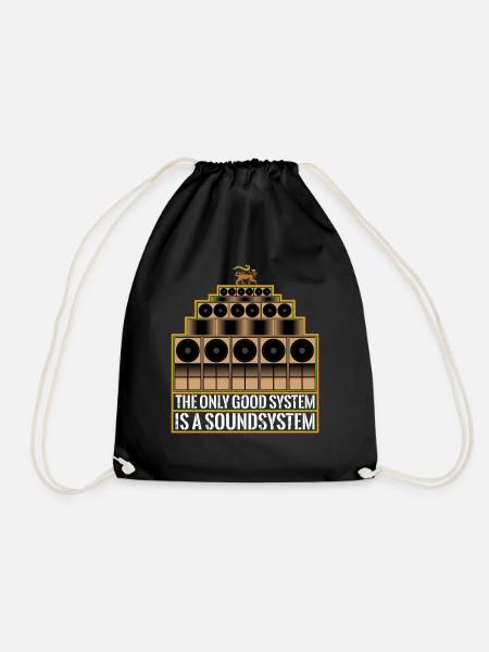 Good Lion sound system - Drawstring Bag - black