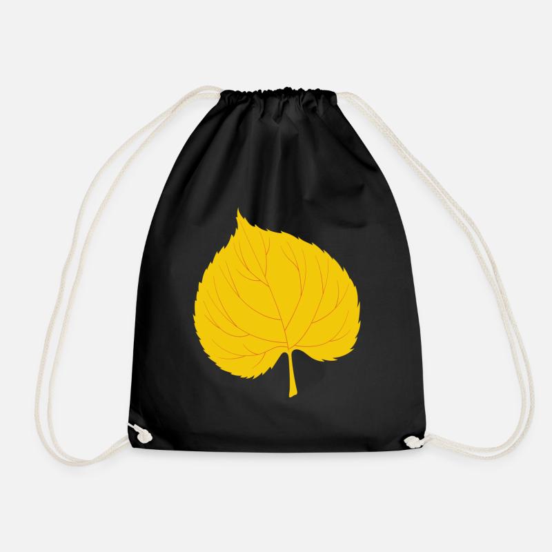 Feuille de tilleul - Sac de sport léger - noir
